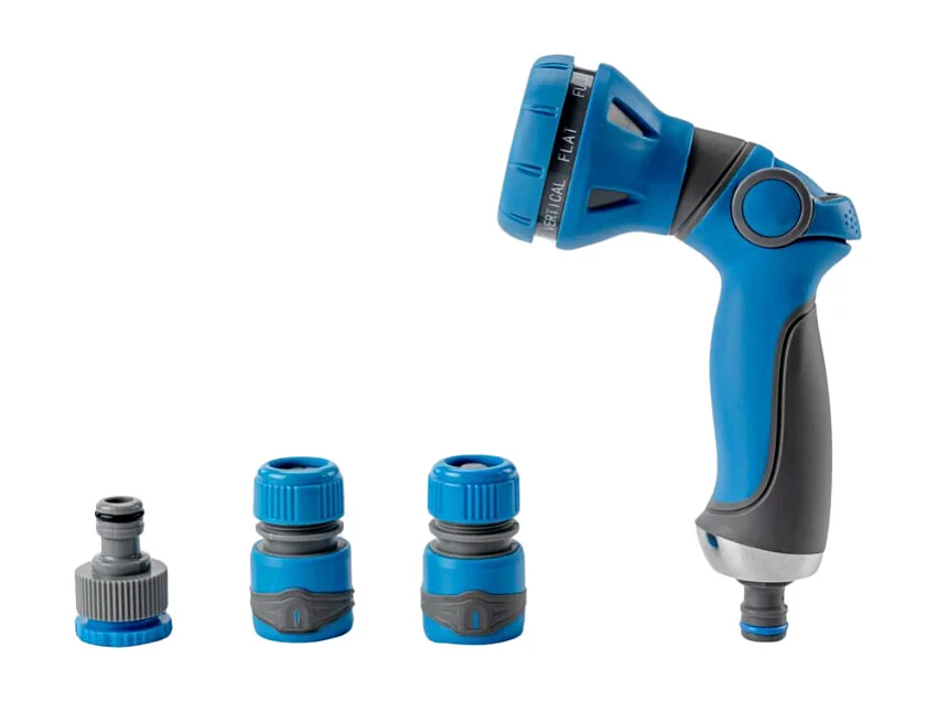 Spuit- en reinigingspistool - Suan - 8 jets - Complete set met softtouch sproeifittingen