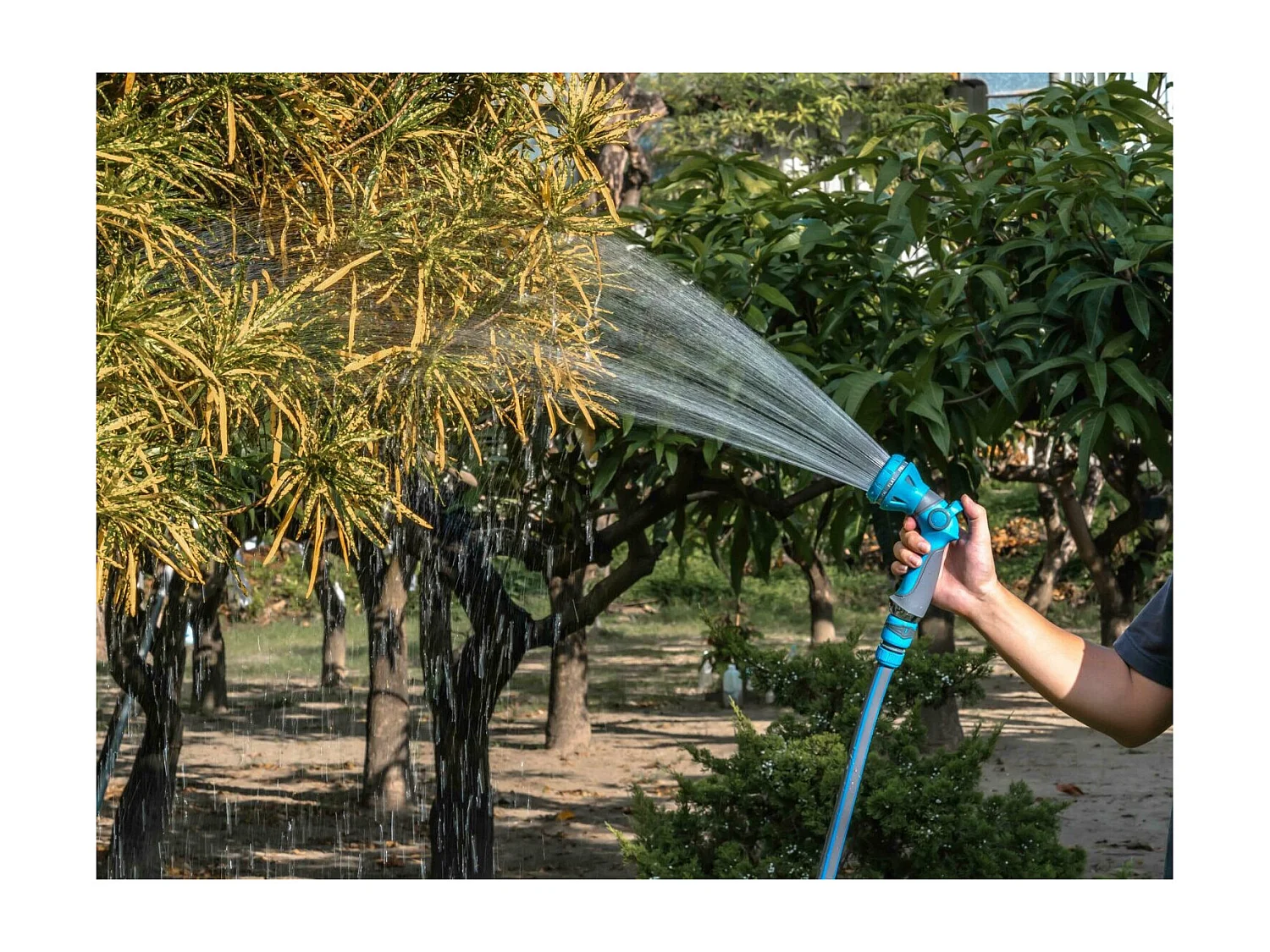 Pistolet d'arrosage et nettoyage - Suan - 8 jets - Kit complet avec raccords d'arrosage soft touch