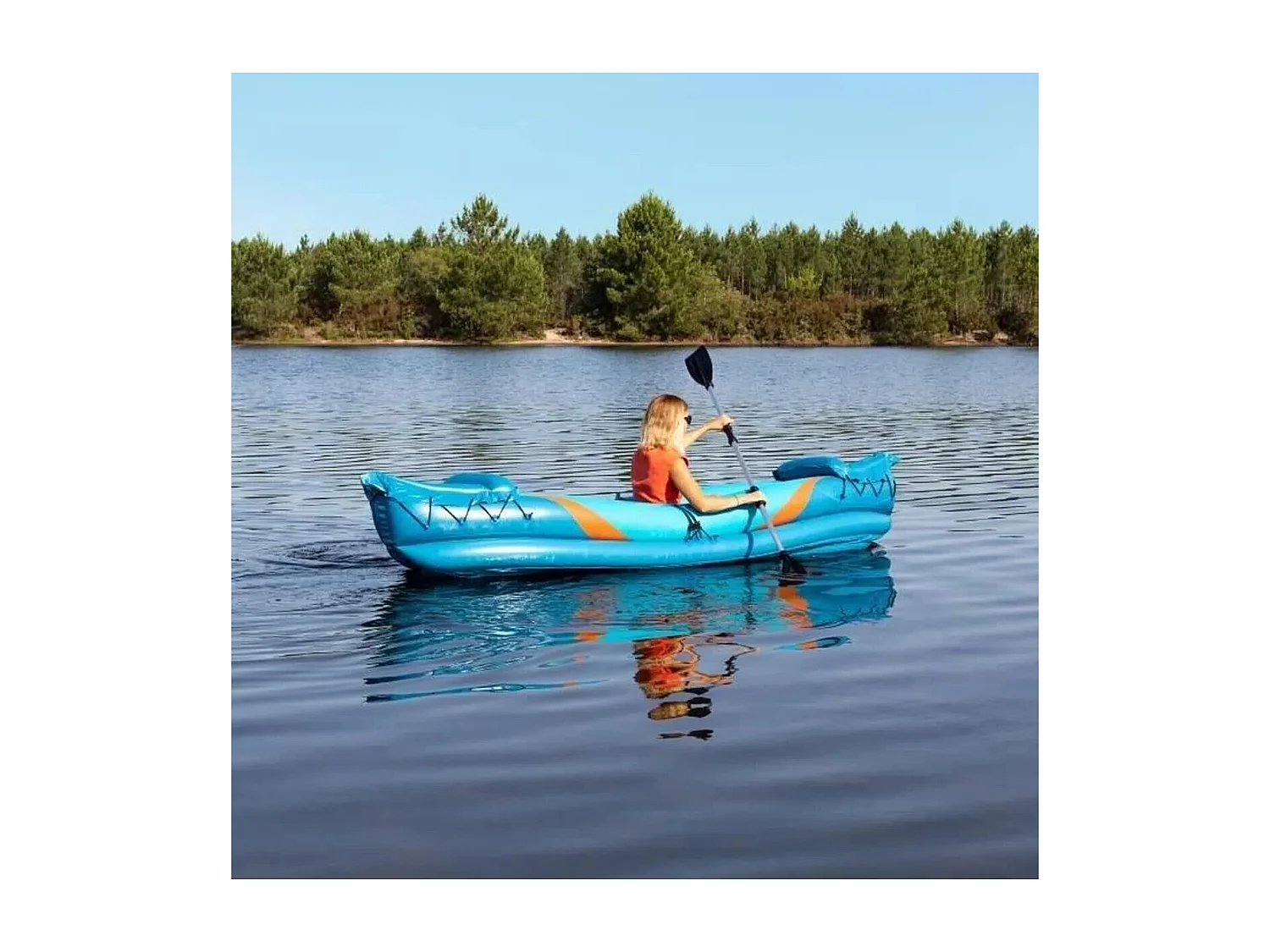 Surpass Kayak hinchable de 2 plazas - - Dimensiones: 325 x 91 x 46 cm