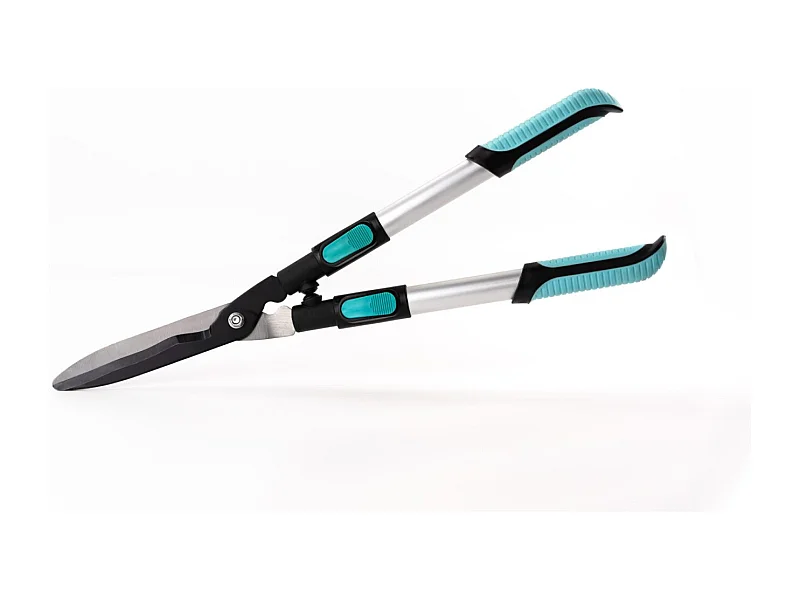 Cisaille à haie lame ondulée - Suan - Manche télescopique - Dimensions : 62-80 x 19-25 x 3 cm