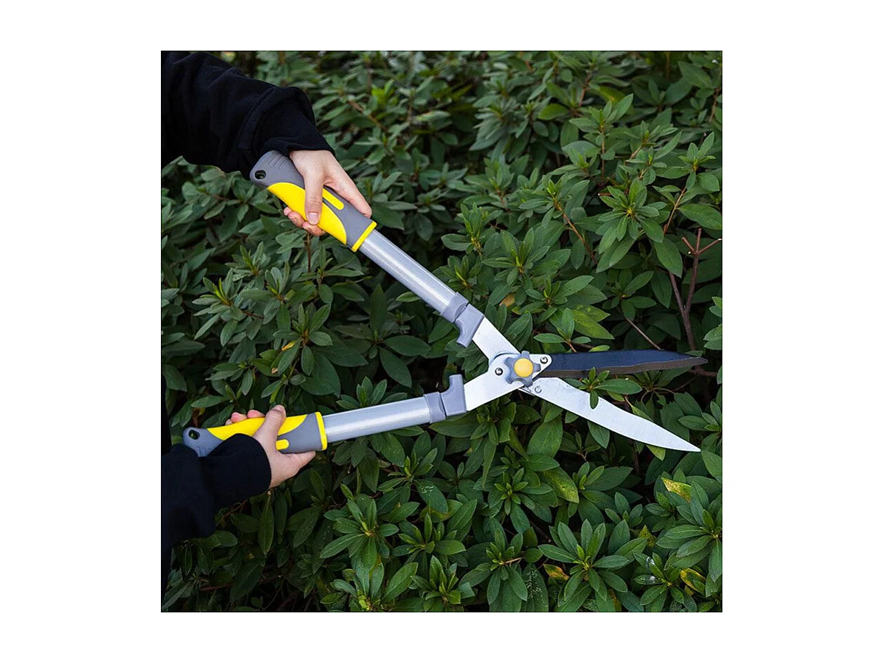 Heggenschaar met gegolfde messen - Suan - Antisliplaag - Afmetingen : 58 x 21 cm