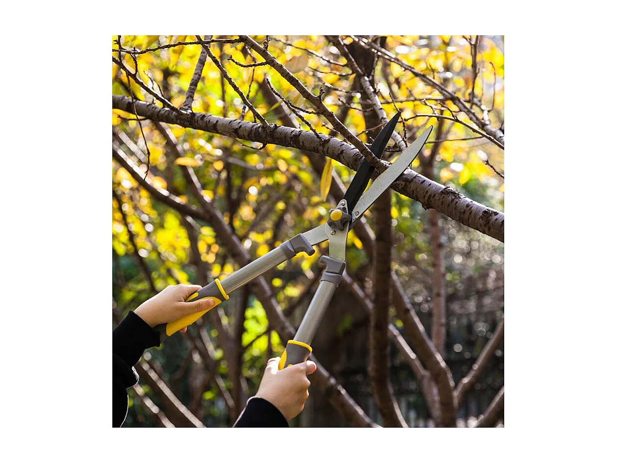 Heggenschaar met gegolfde messen - Suan - Antisliplaag - Afmetingen : 58 x 21 cm