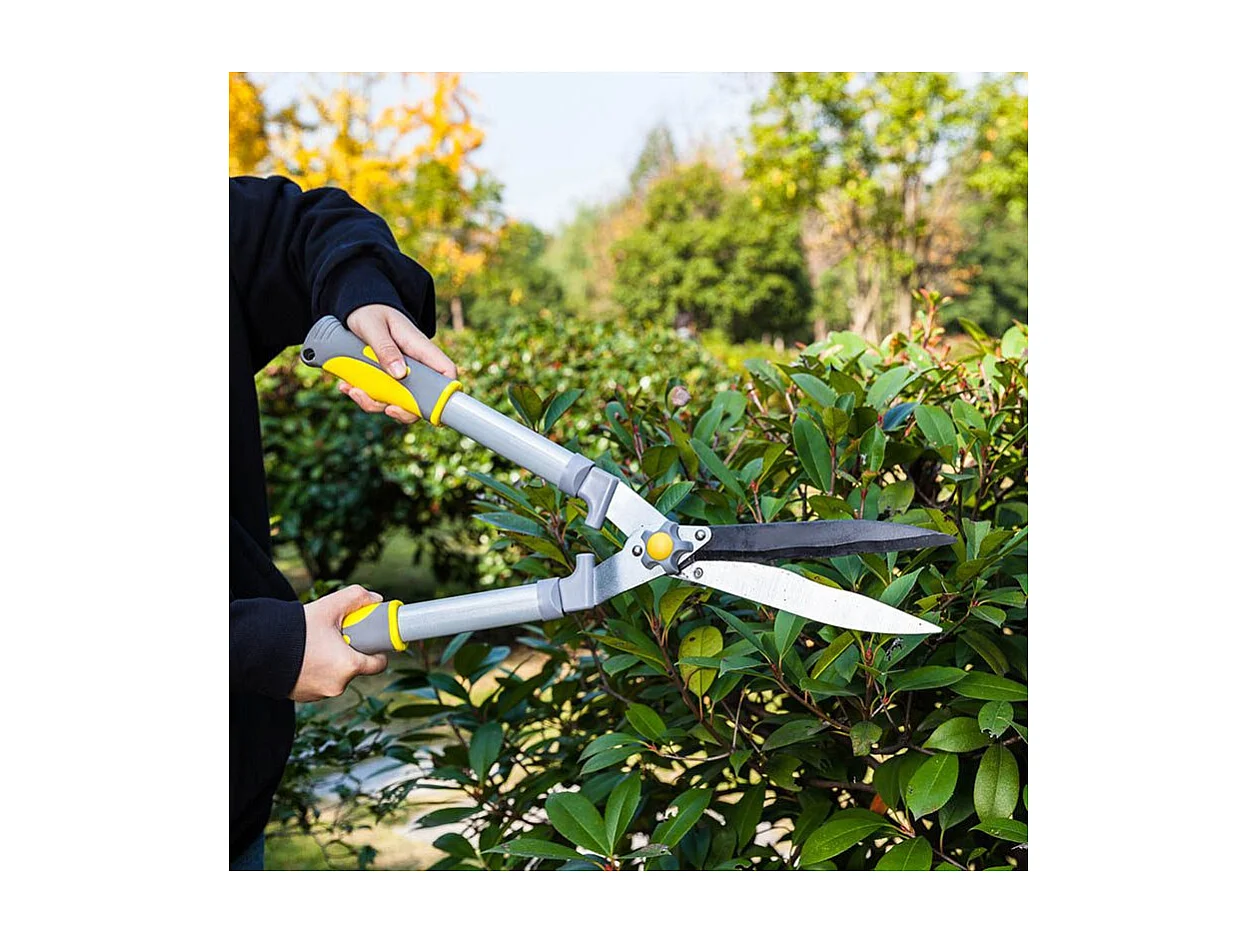 Heggenschaar met gegolfde messen - Suan - Antisliplaag - Afmetingen : 58 x 21 cm