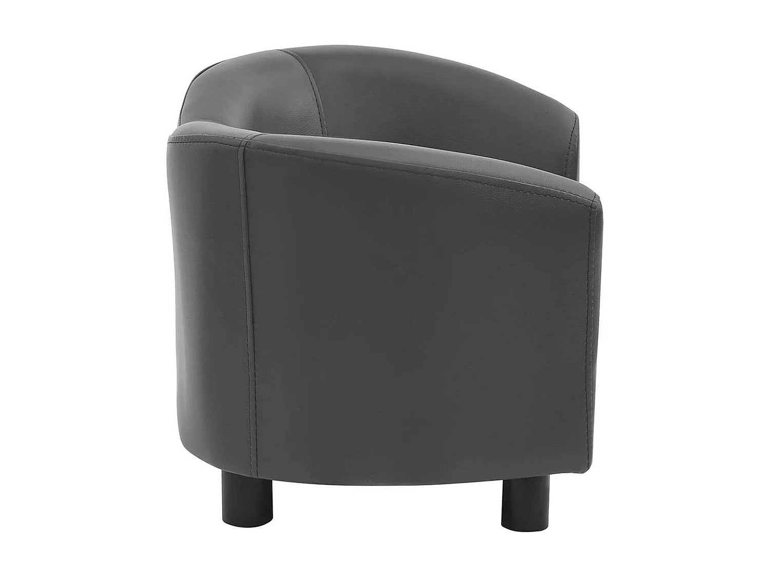 Divano grigio per cani 67x41x39 cm in similpelle