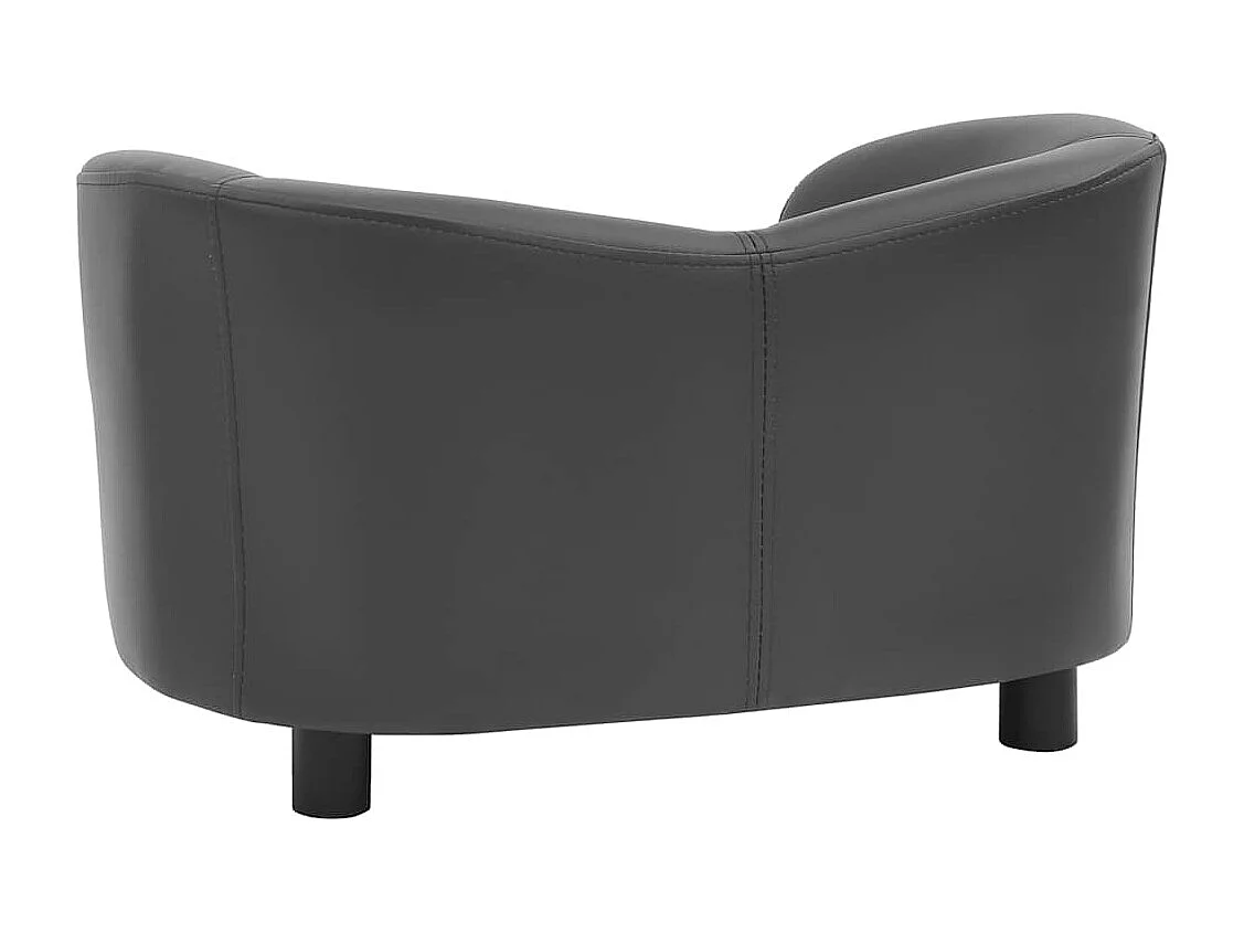 Divano grigio per cani 67x41x39 cm in similpelle