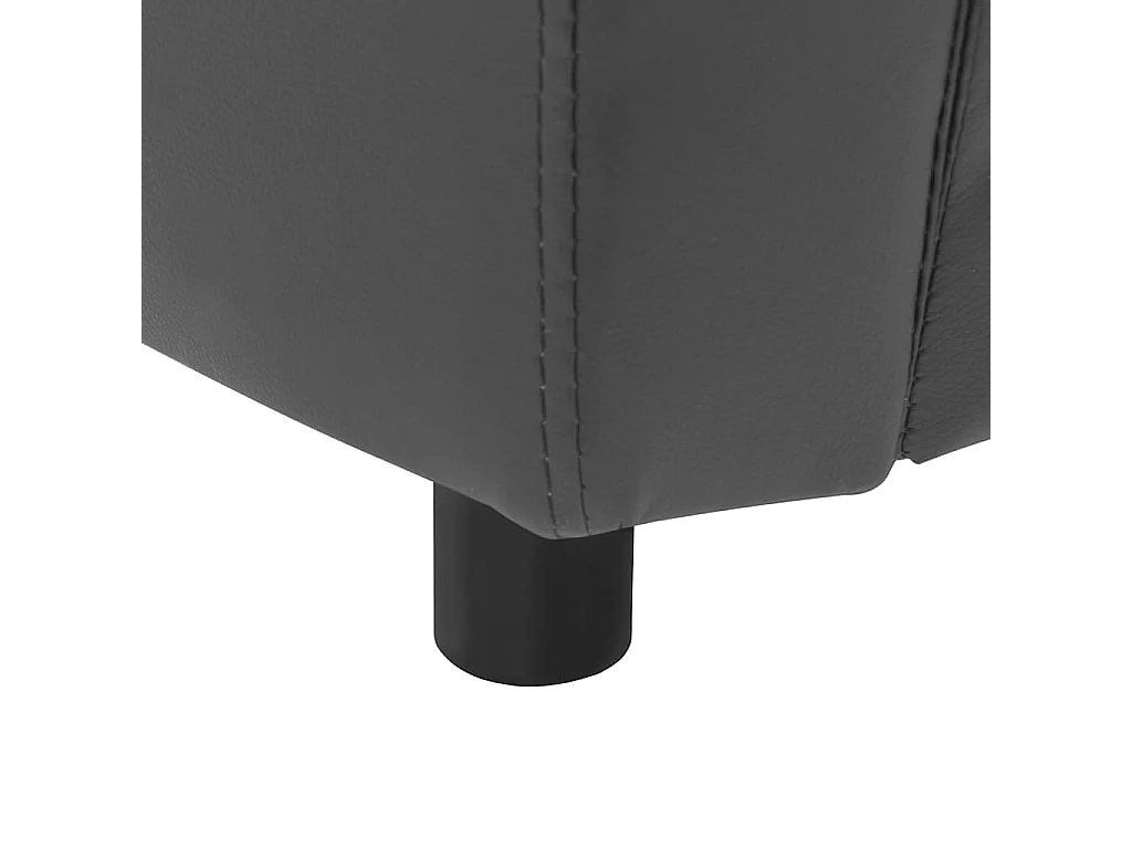 Canapé pour chien Gris 67x41x39 cm Similicuir