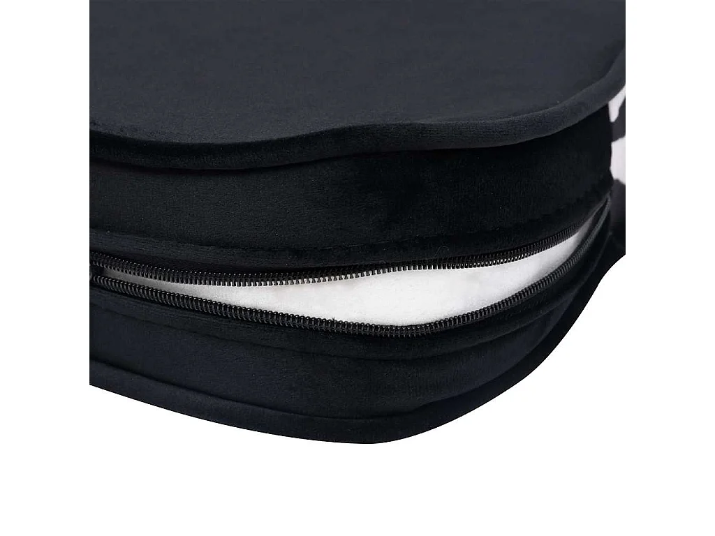 Divano per cani nero 68x38x38 cm peluche