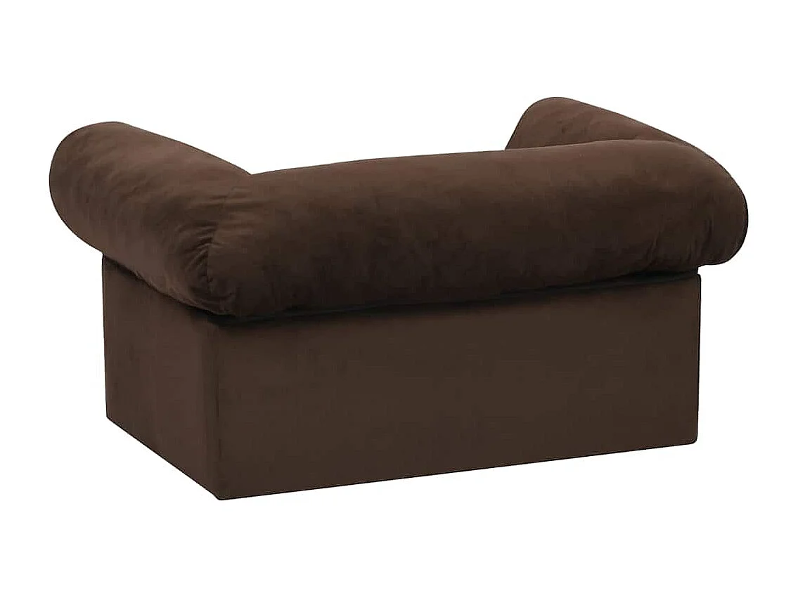 Canapé pour chien avec tiroir Marron 75x50x38 cm Peluche