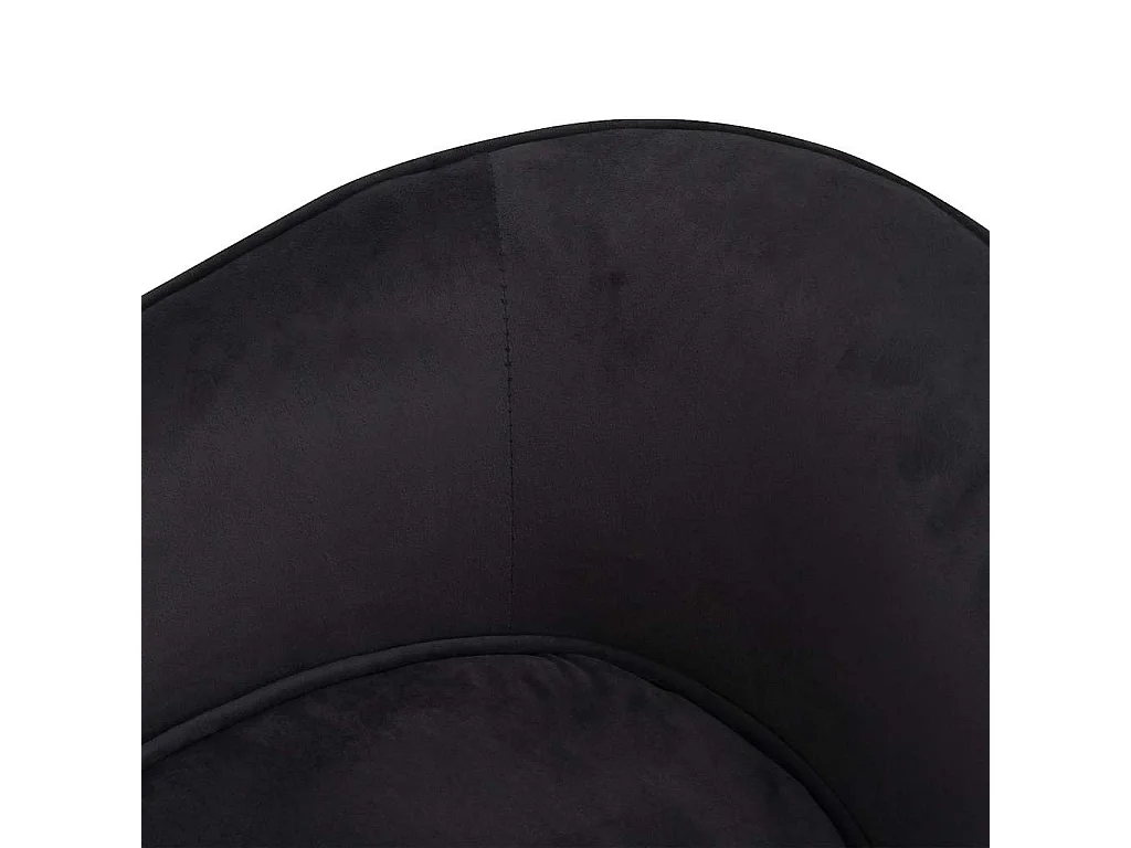 Divano per cani nero 69x49x40 cm in peluche e similpelle