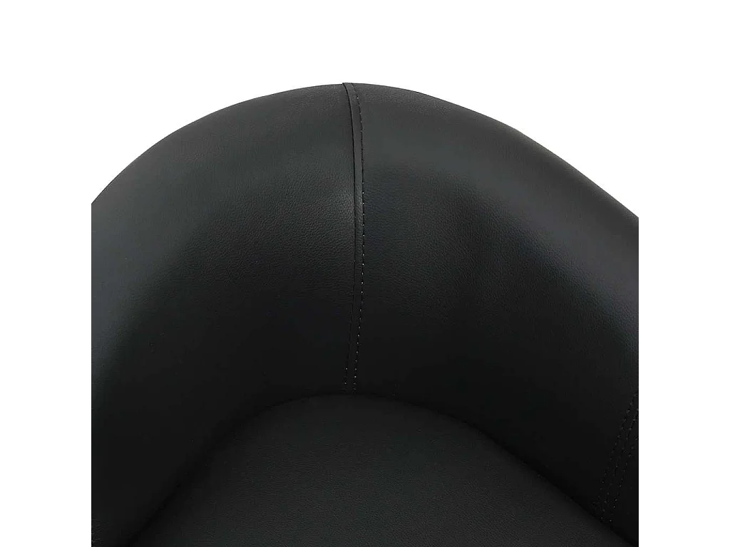 Schwarzes Hundesofa 67x41x39 cm Kunstleder