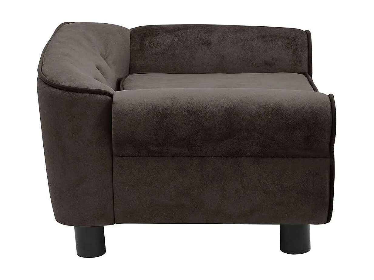 Canapé pour chien Marron 72x45x30 cm Peluche