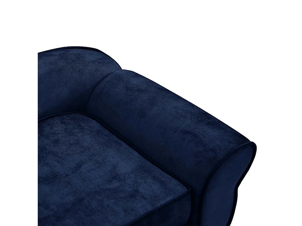 Sofá para Cachorro Azul 72x45x30 cm Pelúcia