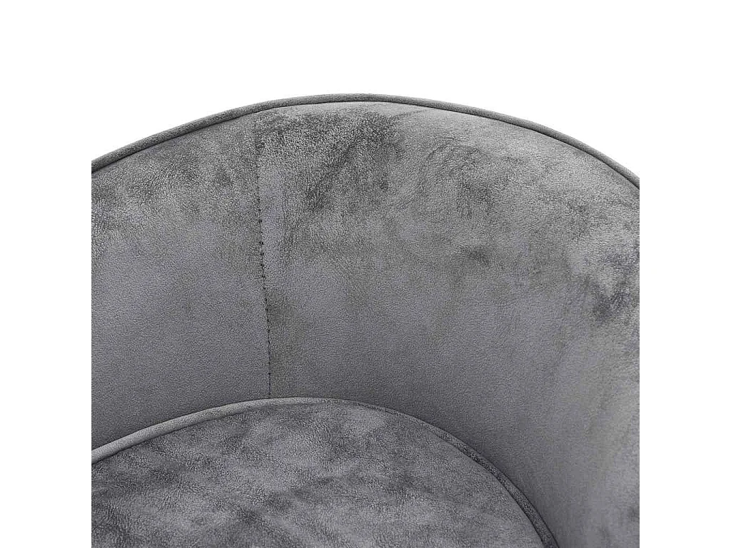 Divano grigio per cani 69x49x40 cm in peluche
