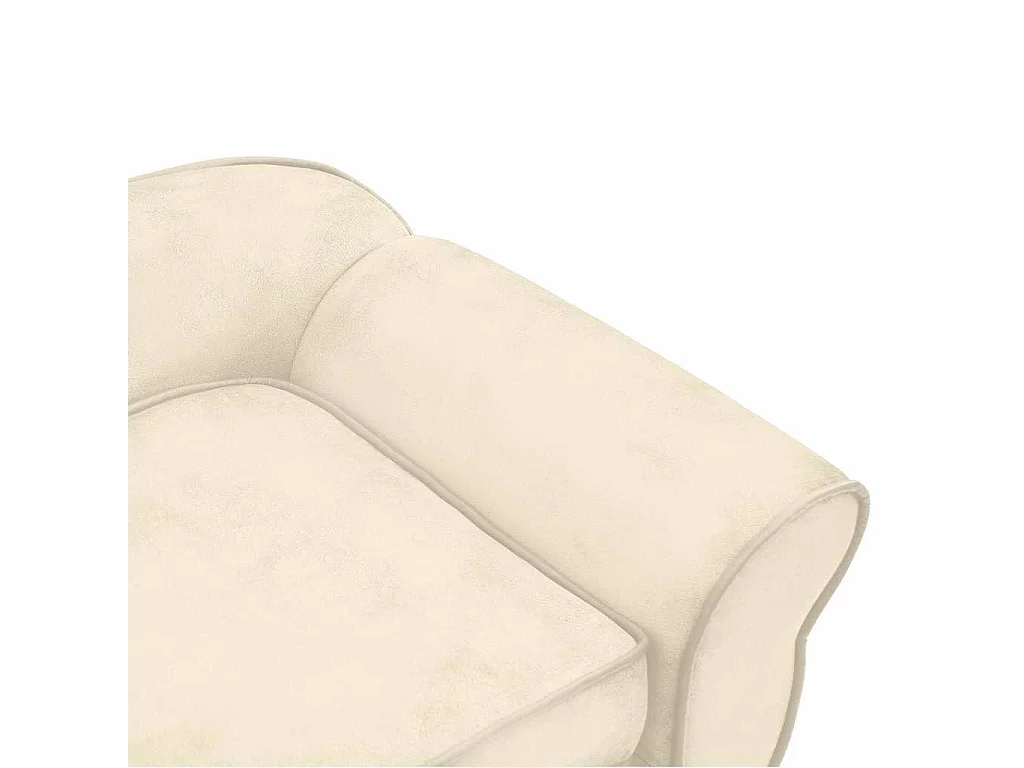 Sofá para Cachorro Creme 72x45x30 cm Pelúcia