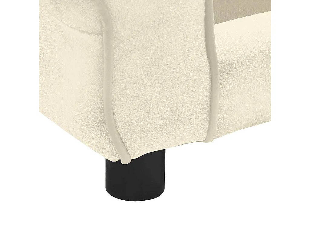 Sofá para Cachorro Creme 72x45x30 cm Pelúcia