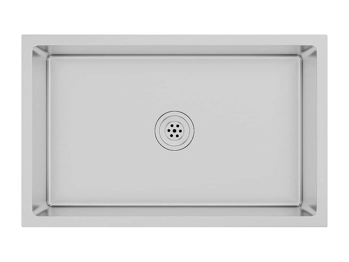 Lavello da cucina fatto a mano in acciaio inox