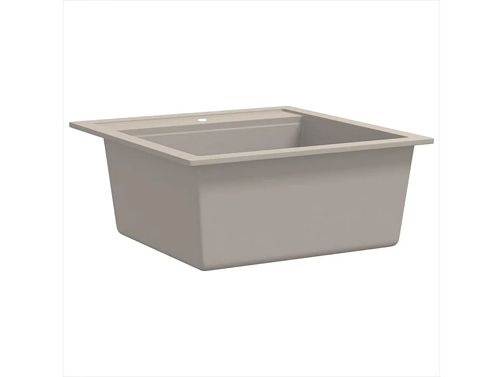 évier de cuisine Granit Seul lavabo Beige