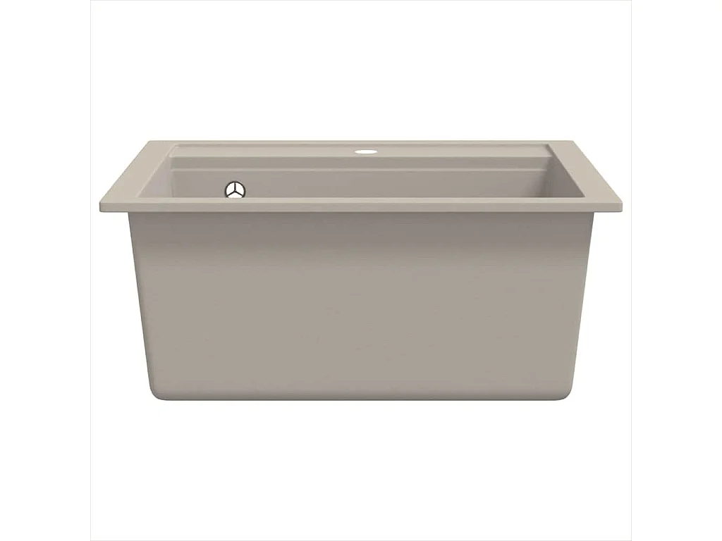 évier de cuisine Granit Seul lavabo Beige