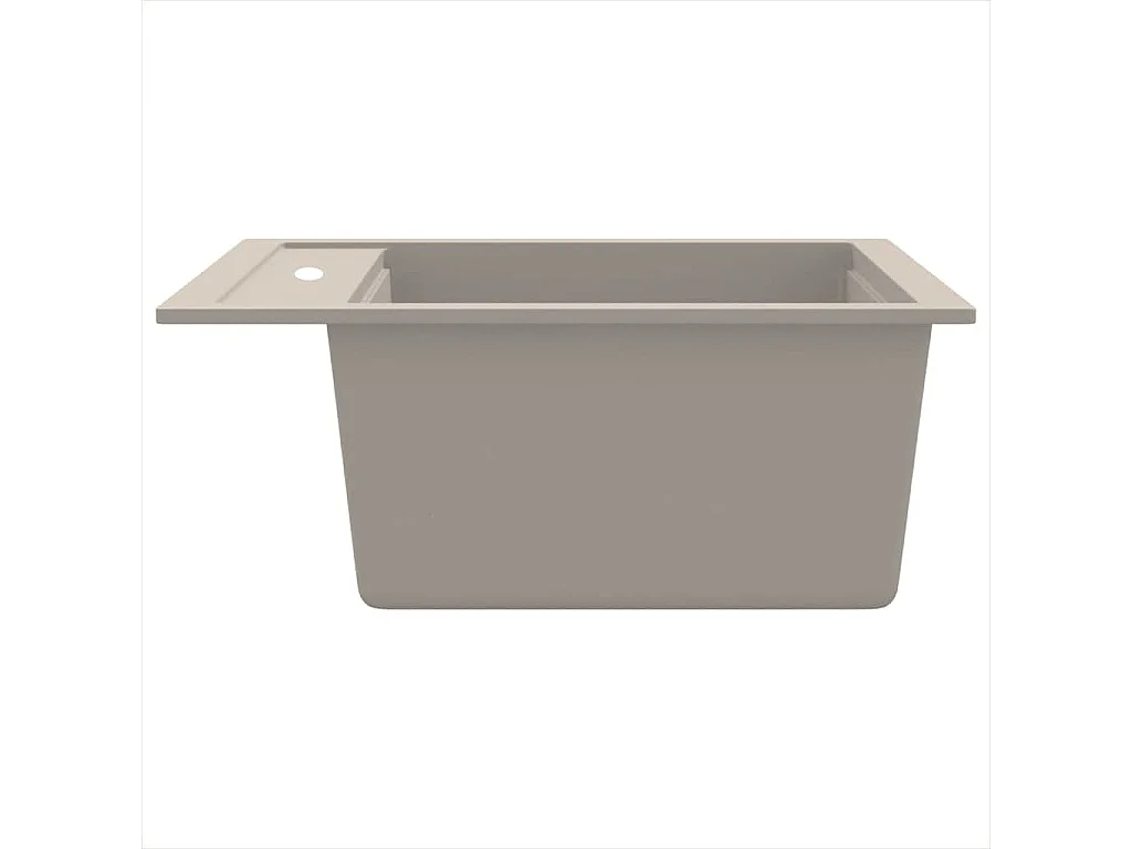 évier de cuisine Granit Seul lavabo Beige