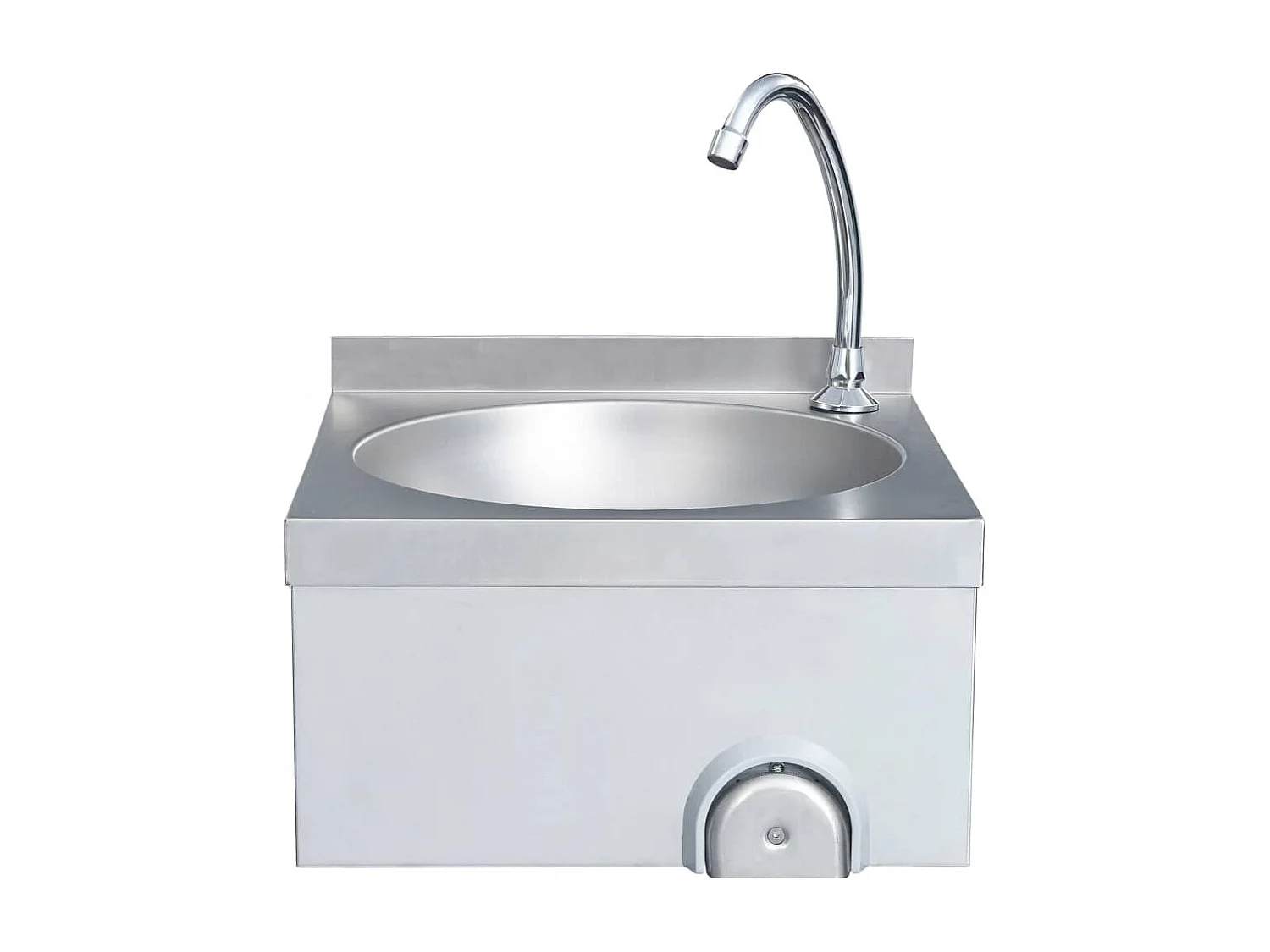 Lavandino con rubinetto e distributore di sapone Acciaio inox