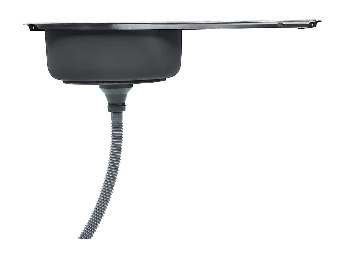 Pia de cozinha com filtro e sifão em aço inoxidável