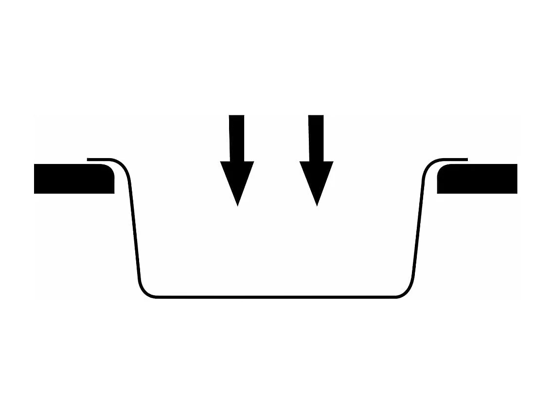 Ovale Küchenspüle aus beigefarbenem Granit mit Überlaufloch
