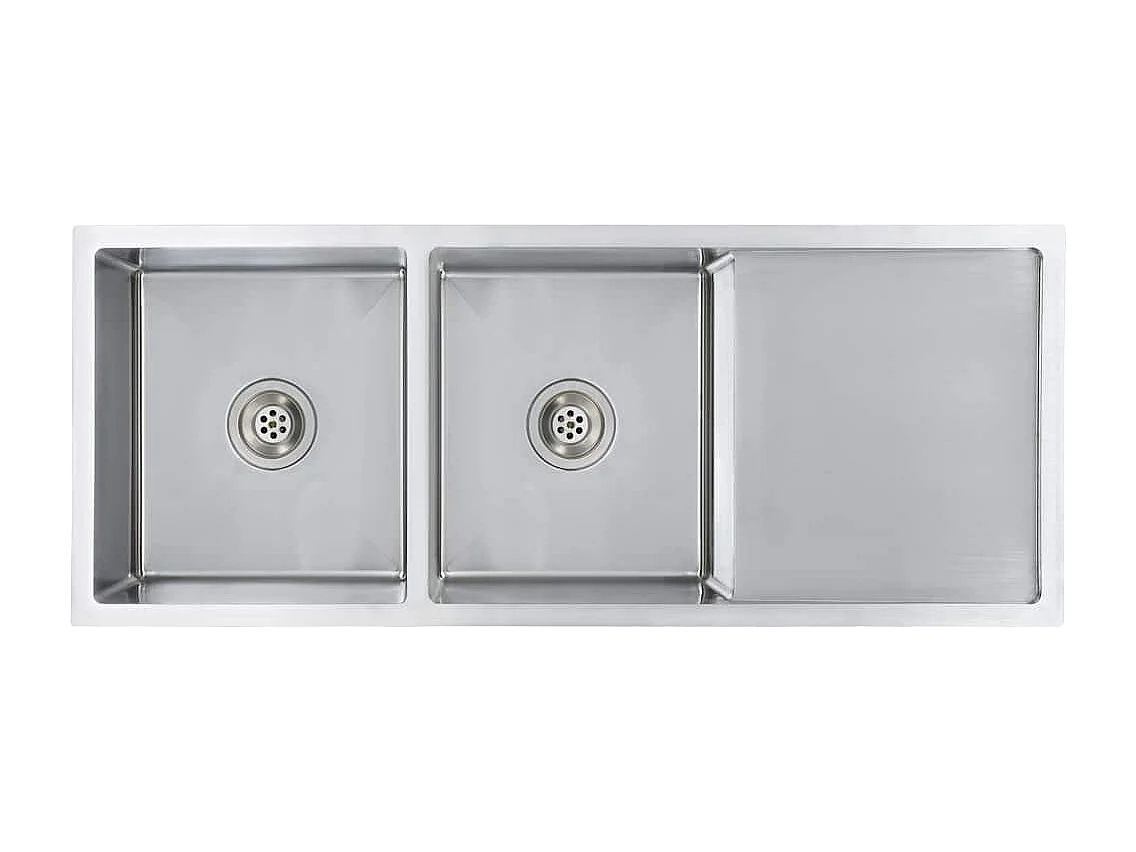 lavello da cucina fatto a mano in acciaio inox