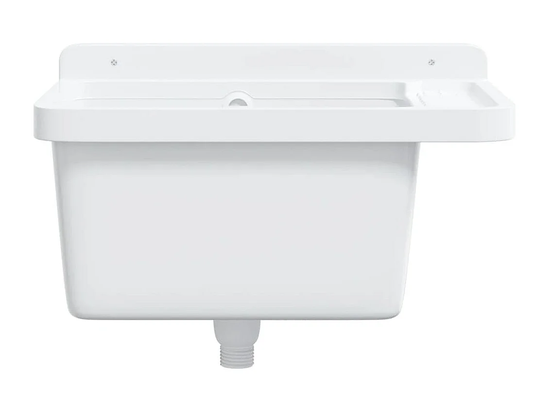 Lavabo de pared blanco 50x35x24 cm resina
