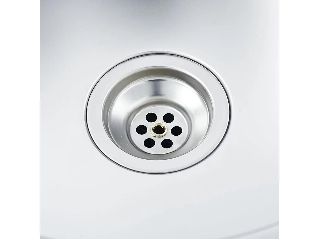 Set lavello e scolapiatti cucina argento 800x500x155 mm acciaio inox