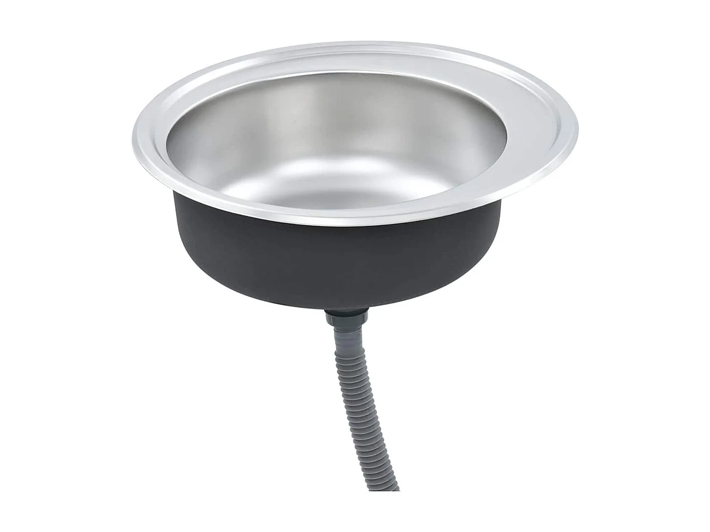 Küchenspüle mit Sieb und Siphon Edelstahl