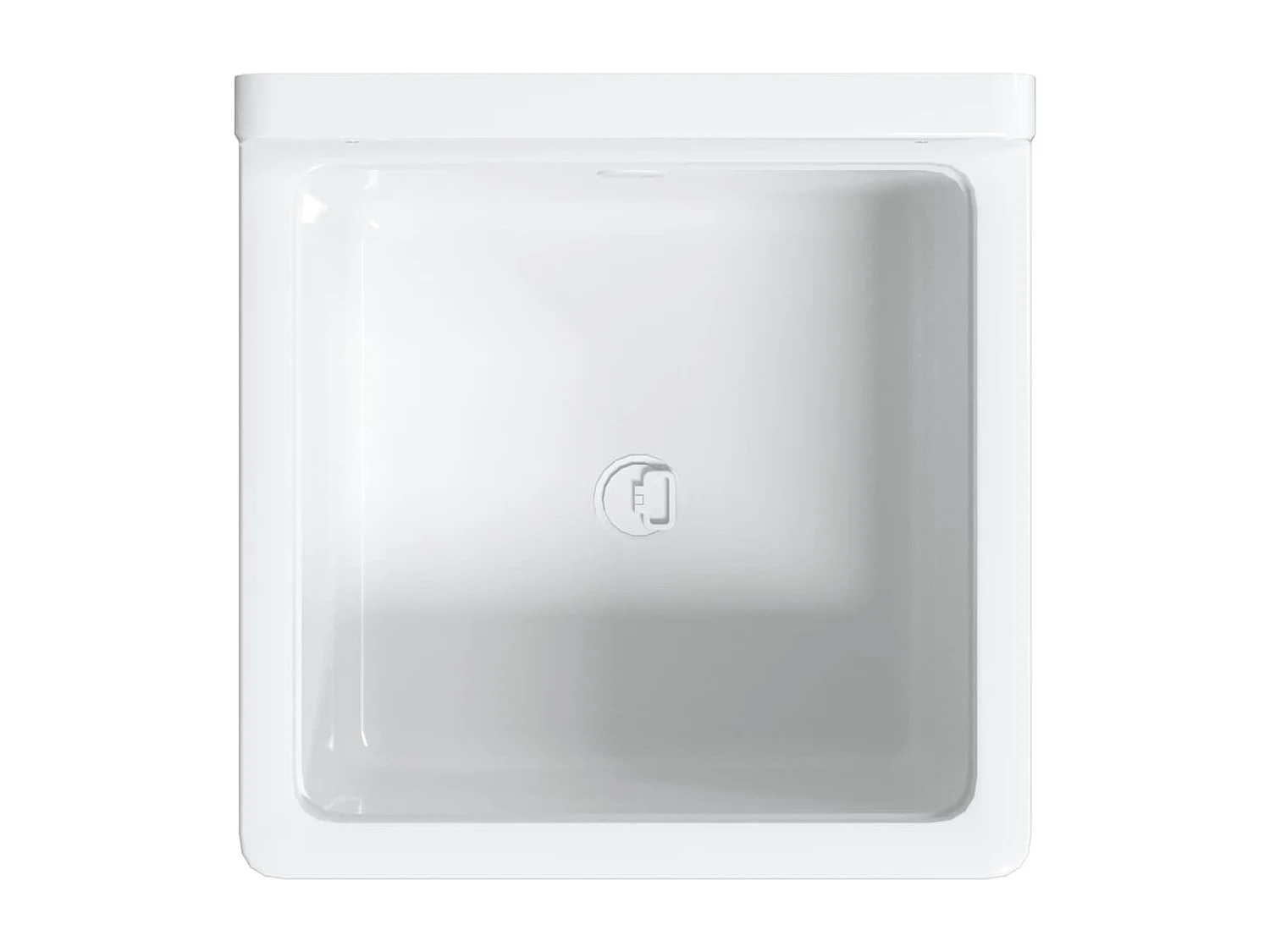 Wandwastafel wit 40x40x24 cm hars