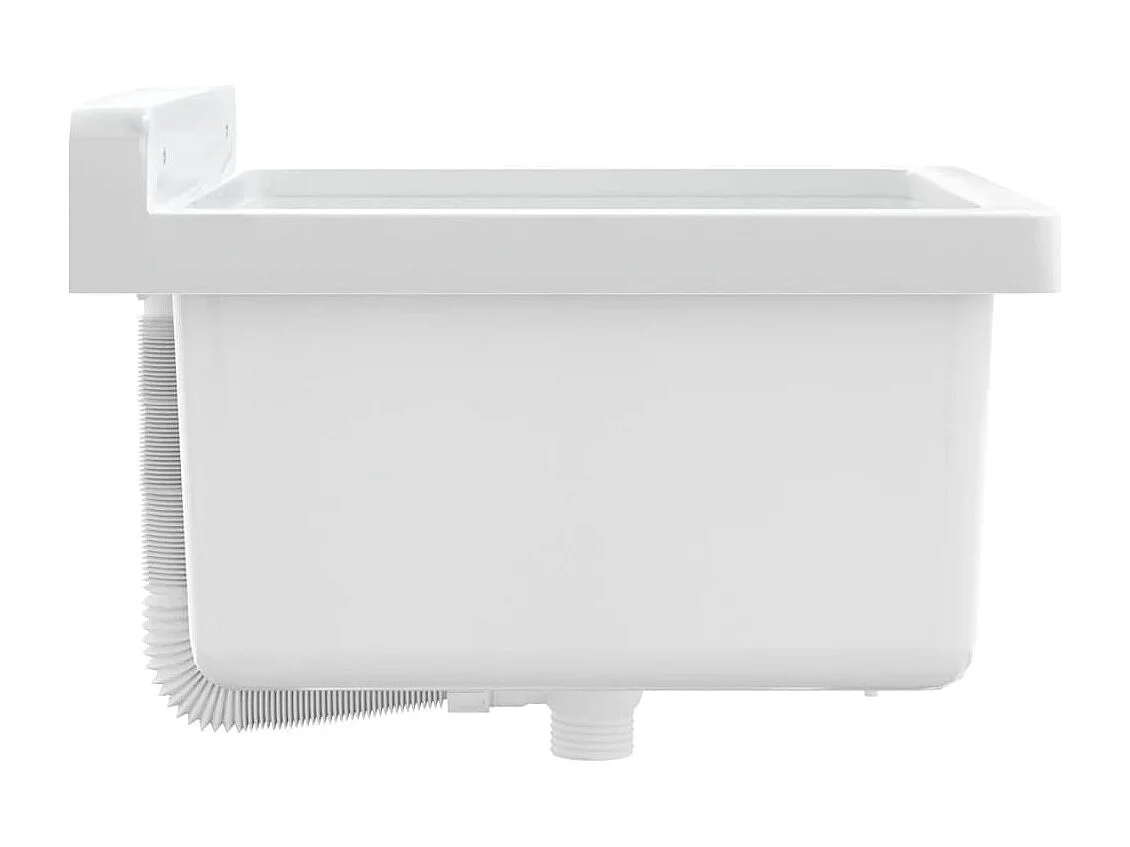 Lavabo pour montage murale blanc 40x40x24 cm résine