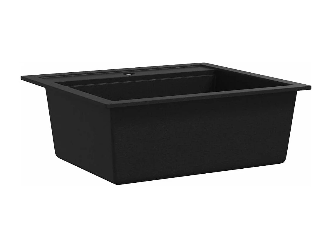 évier de cuisine en granit Bac unique Noir