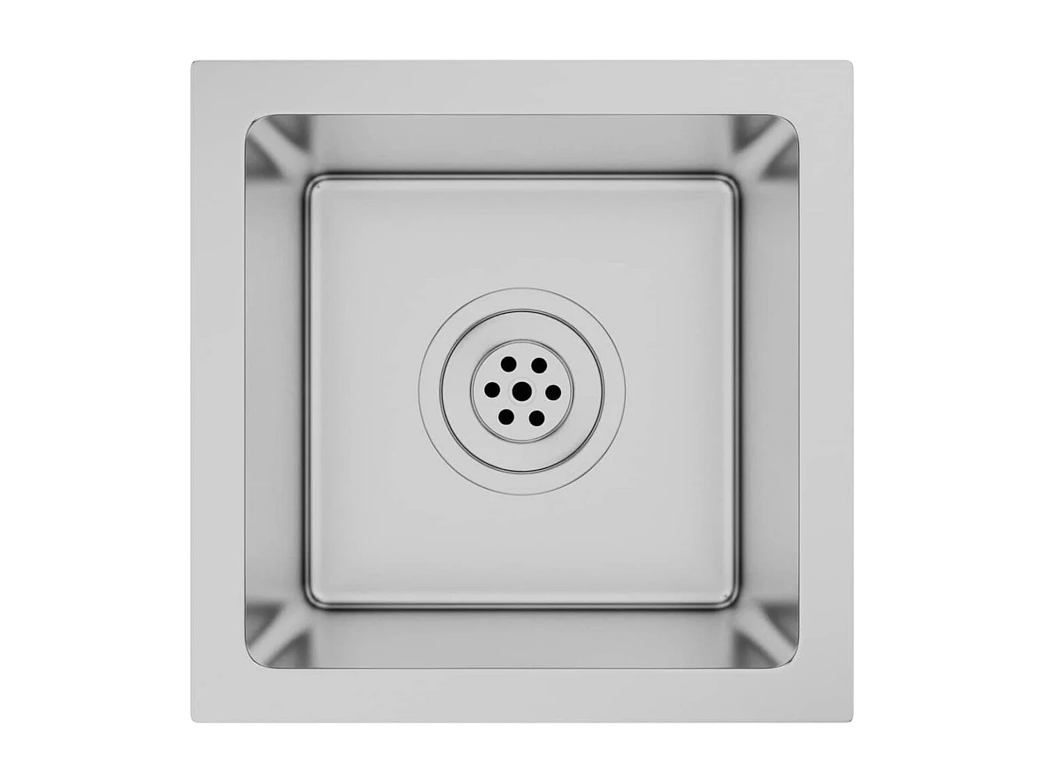 Lavello da cucina fatto a mano in acciaio inox