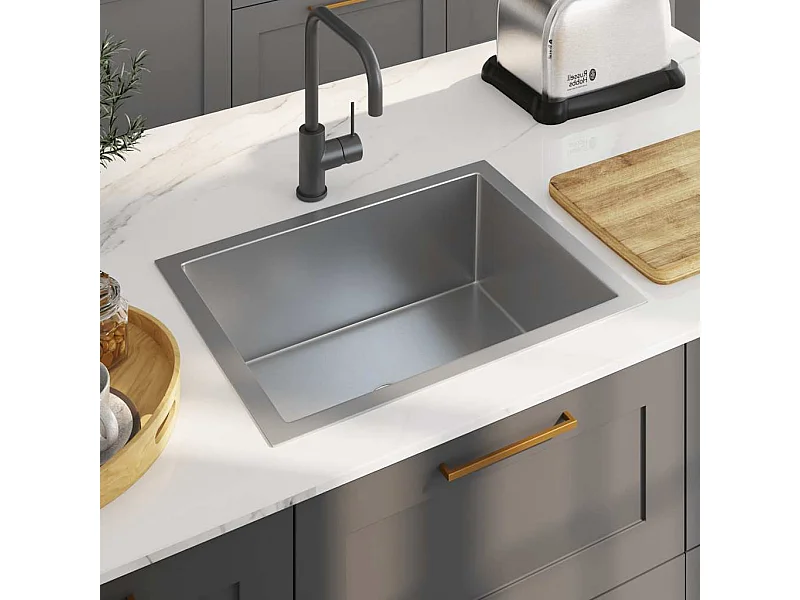 pia de cozinha artesanal aço inoxidável