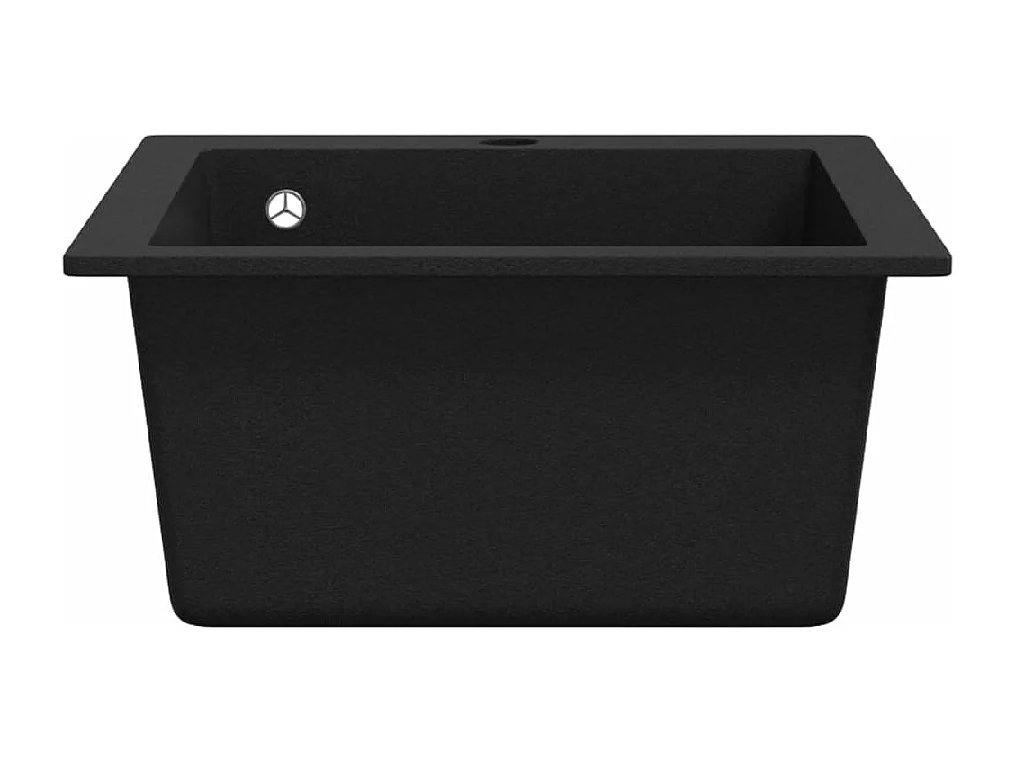 Schwarzes Granit-Spülbecken