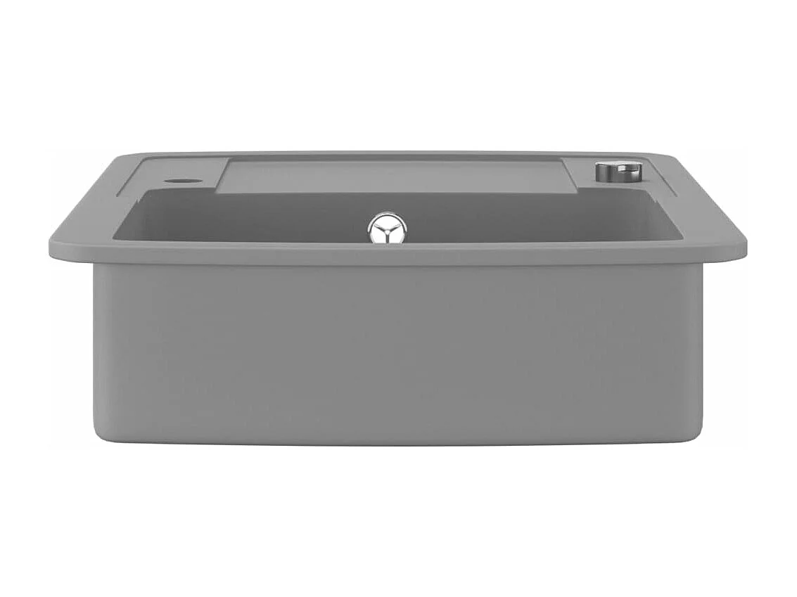 évier de cuisine en granit Bac unique Gris