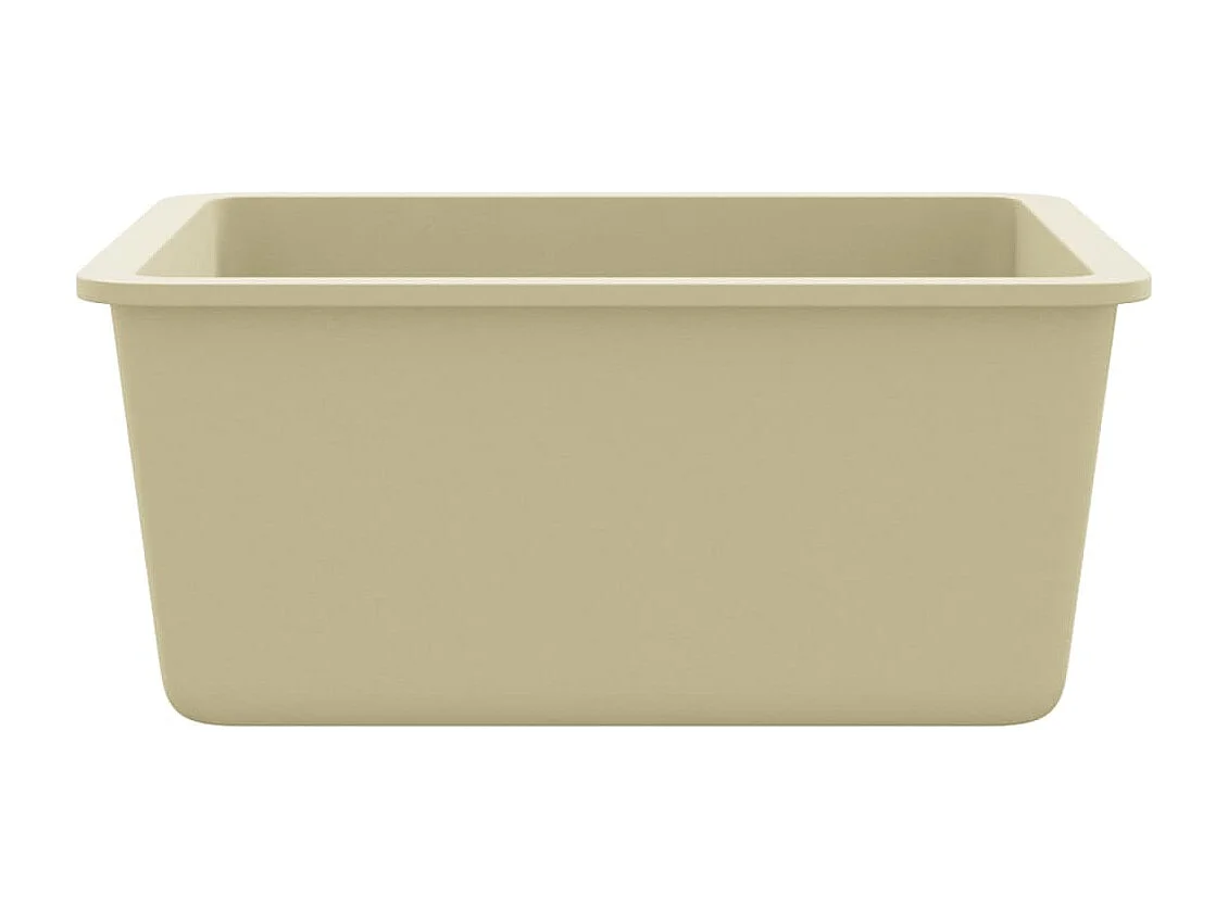 évier de cuisine Granit Seul lavabo Beige