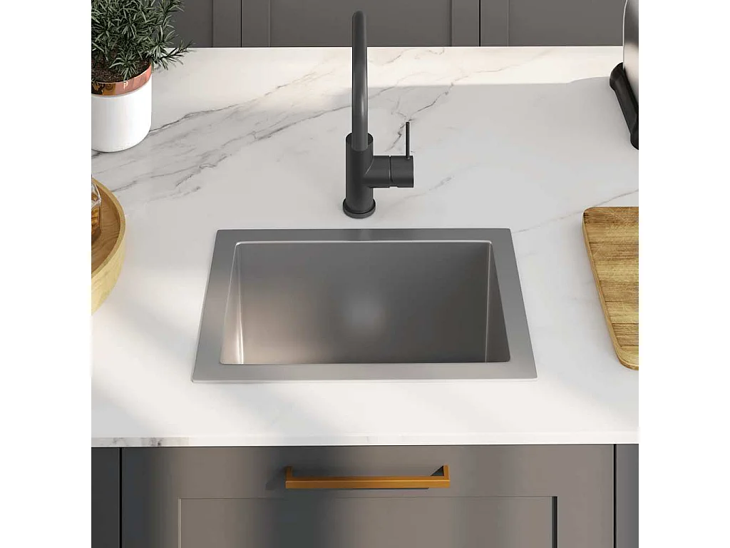 lavello da cucina fatto a mano in acciaio inox