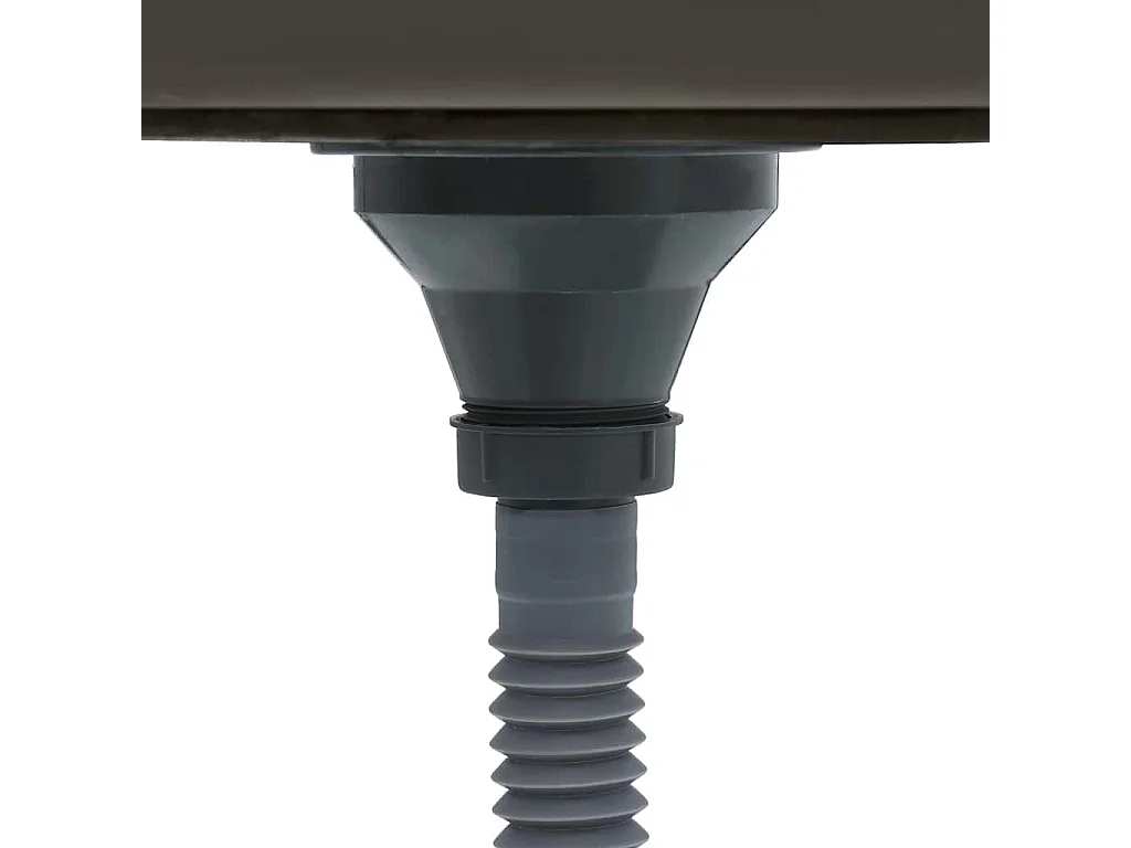 évier de cuisine fait main Noir Acier inoxydable