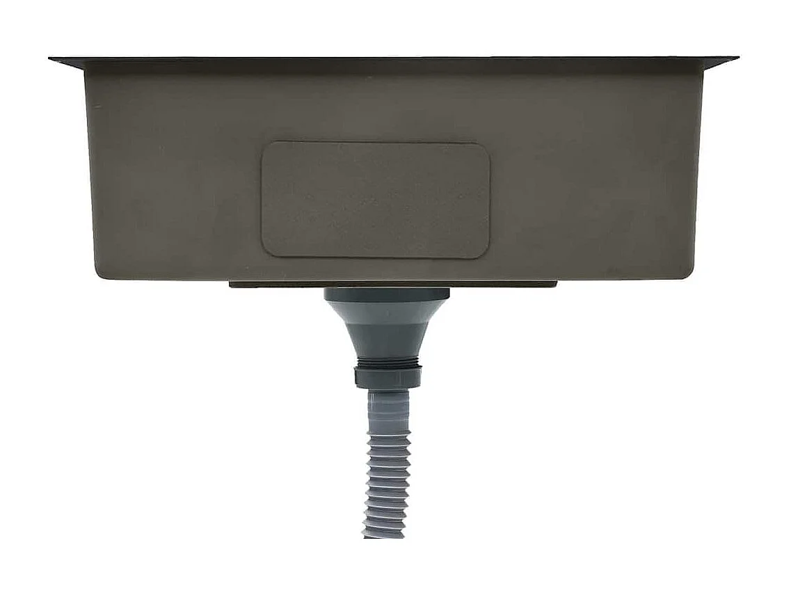 évier de cuisine fait à la main Noir Acier inoxydable