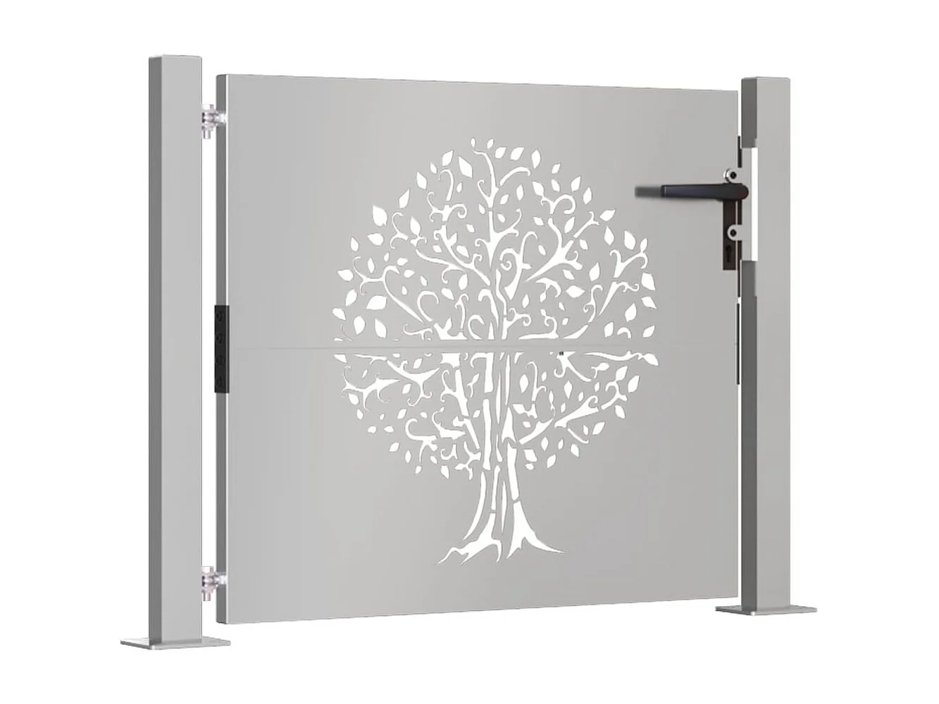 Tuinpoort 105x105 cm cortenstaal boomdesign