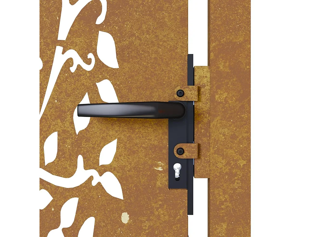 Tuinpoort 105x105 cm cortenstaal boomdesign