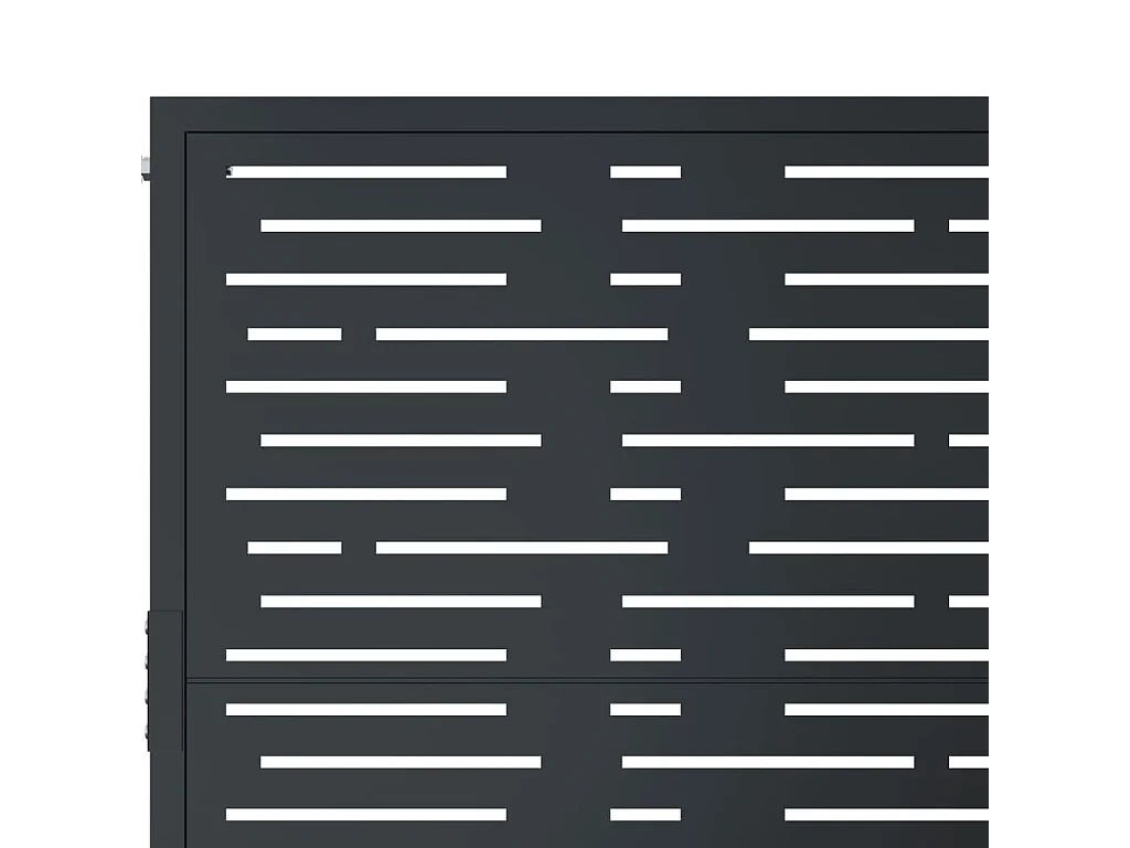 Portail de jardin anthracite 105x155 cm conception de carré
