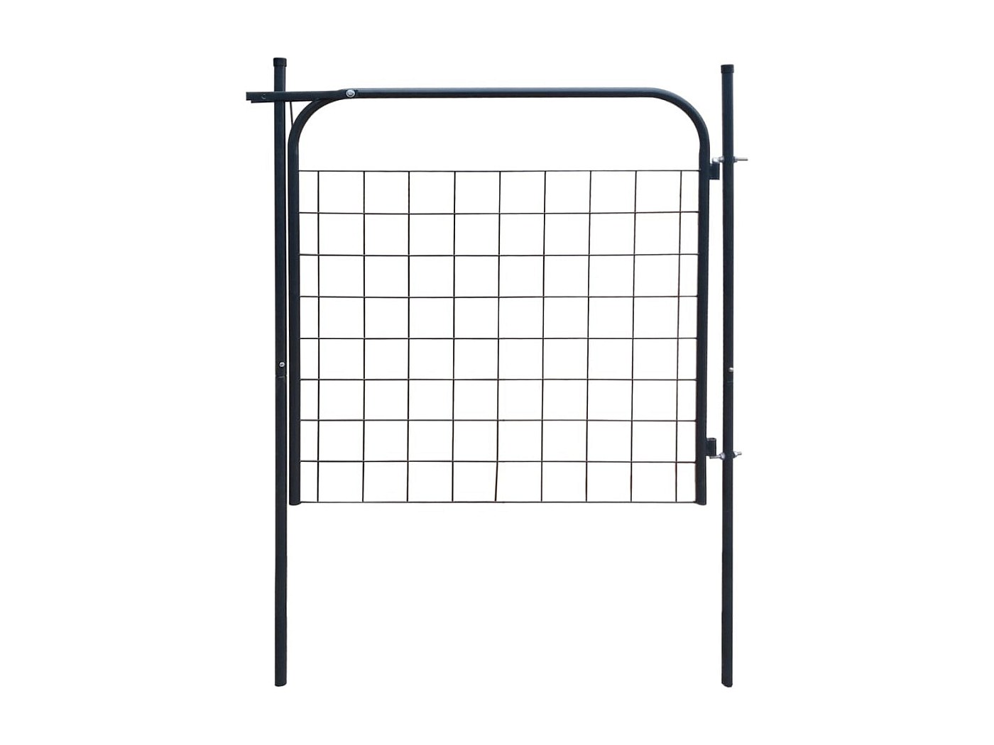 Thealyn Recinzione da giardino 81 cm H x 71 cm W | 9 pannelli + 1 cancello | Recinzione per cani e animali domestici in metallo antiruggine per