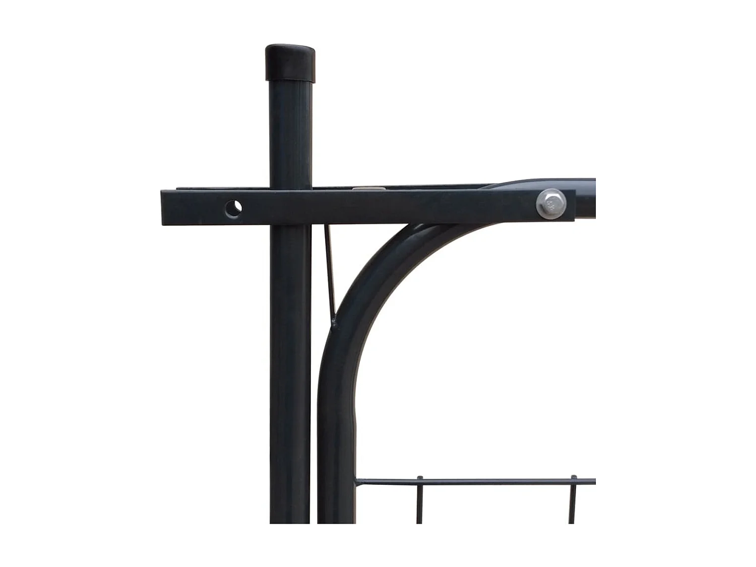 Gartenzaun Tor 100x100cm Anthrazit