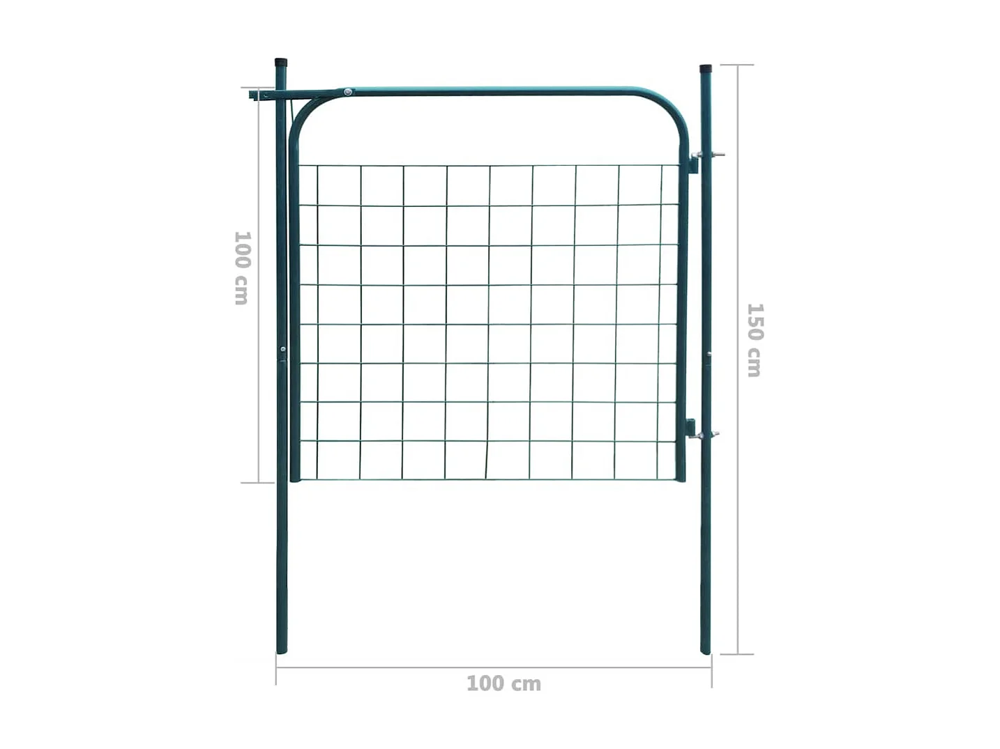 Gartenzaun Tor 100x100cm Anthrazit