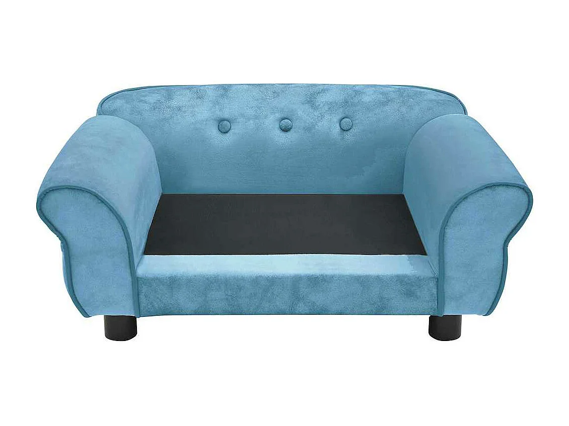 Canapé pour chien Turquoise 72x45x30 cm Peluche