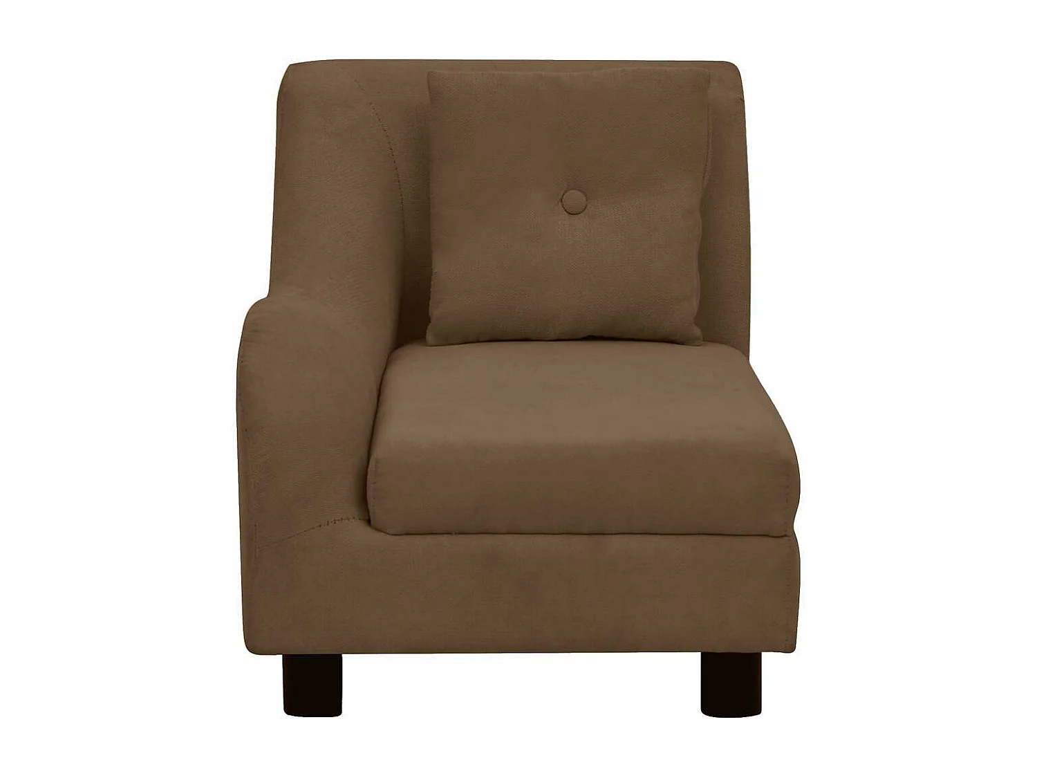 Canapé pour chien avec oreiller Marron 83x44x44 cm Peluche