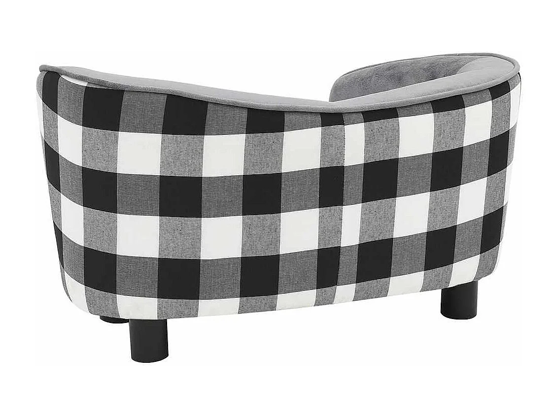 Hundesofa Grau 68x38x38 cm Plüsch